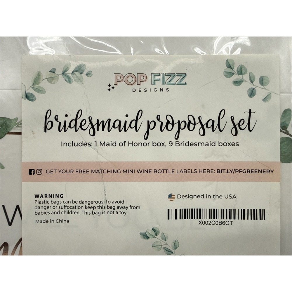 Bridesmaid Proposal Box Will You‎ Be My Maid of Honor and Bridesmaid 10 Boxes